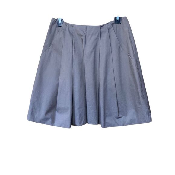 Marni Cotton A-line Mini Skirt‎ With Pockets In Dark Taupe Size 38/2 - Picture 3 of 12